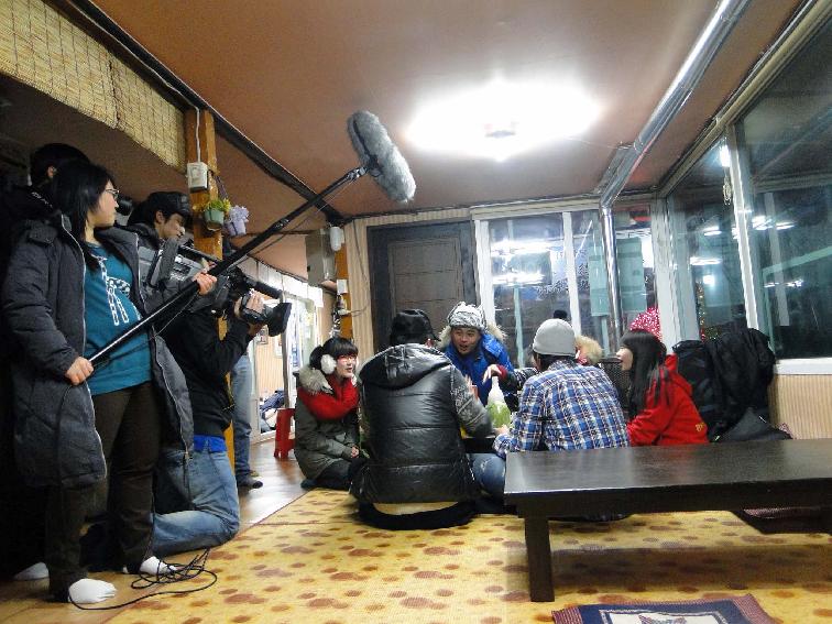중국 절강성 TV방송국 관계자 산천어축제 촬영  의 사진
