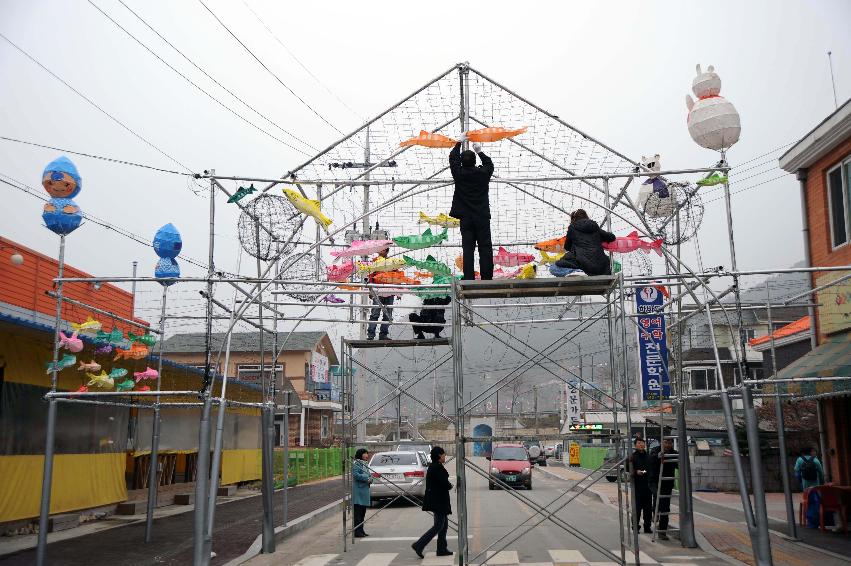 선등거리(산천어등)시가지야경 의 사진