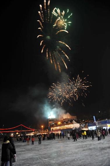 2010산천어축제 폐막식 및 불꽃놀이 의 사진