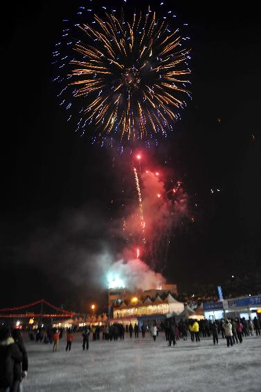 2010산천어축제 폐막식 및 불꽃놀이 의 사진