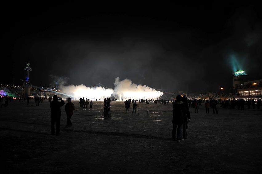 2010산천어축제 폐막식 및 불꽃놀이 의 사진