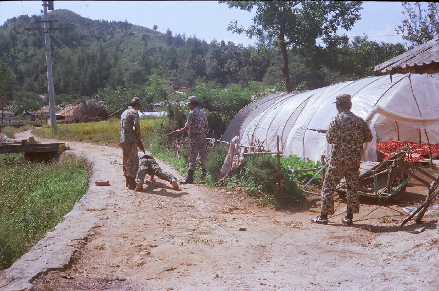 직장합동 민방위 훈련 의 사진