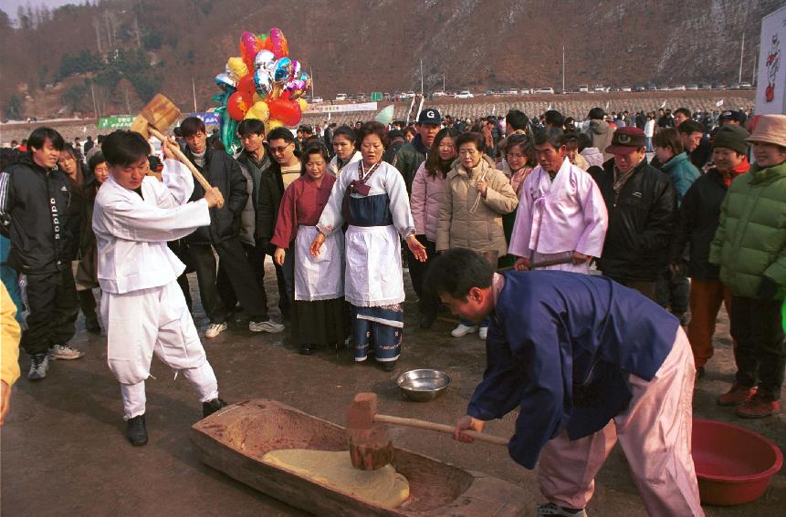 떡메치기 사진