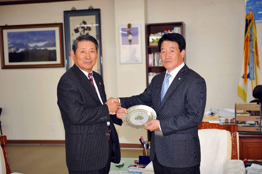 공군전우회 중앙회장 접견 사진