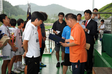 2011 화천평화페스티벌 전국유소년 축구대회 시상식 의 사진