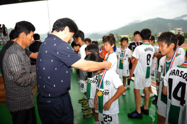 2011 화천평화페스티벌 전국유소년 축구대회 시상식 의 사진