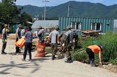 2011년도 파로호수변 환경정화 활동 의 사진