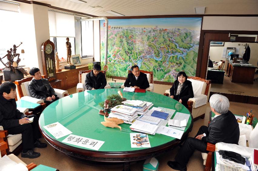 2012년 윤미량 하나원장 접견 의 사진