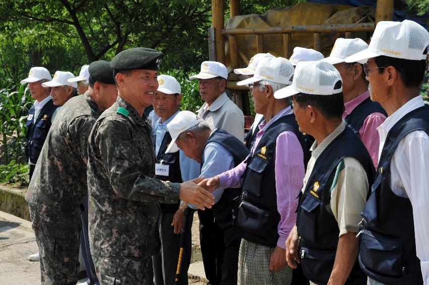 2012년 나라사랑보금자리 사업 육군 73호 준공식 사진