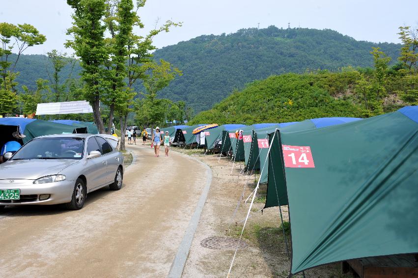 2012년도 쪽배축제(예약캠핑촌,딴산풍경,신읍리계곡) 의 사진