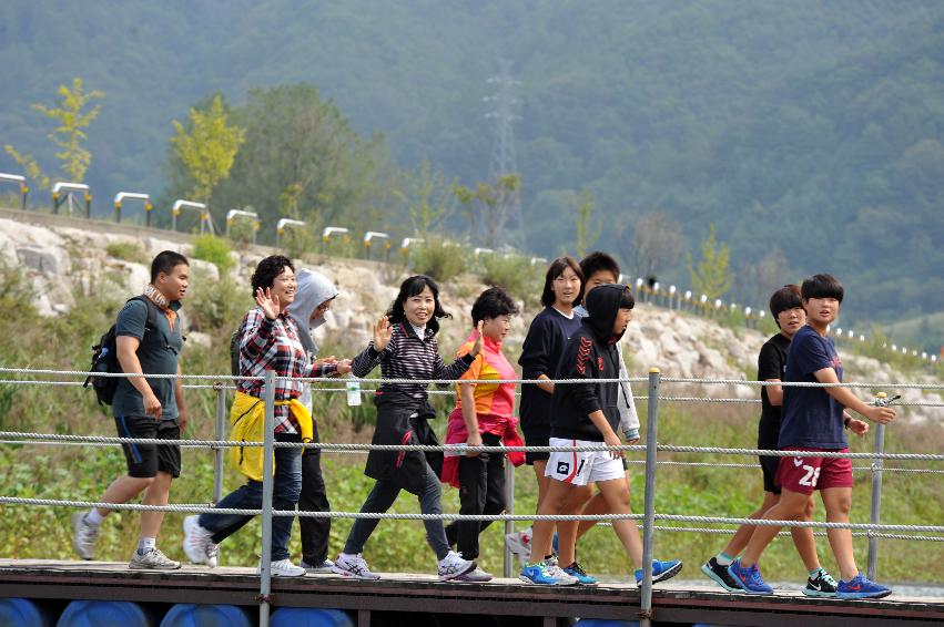 2012년 범도민 산소길 걷기대회 개회식 의 사진