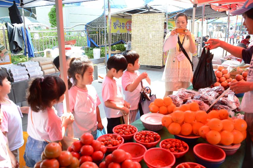 2013 화천읍내 유치원생  향토시장 장보기 행사 의 사진