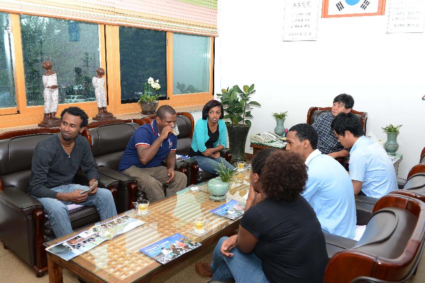 2013 에티오피아 장학생 방문 의 사진