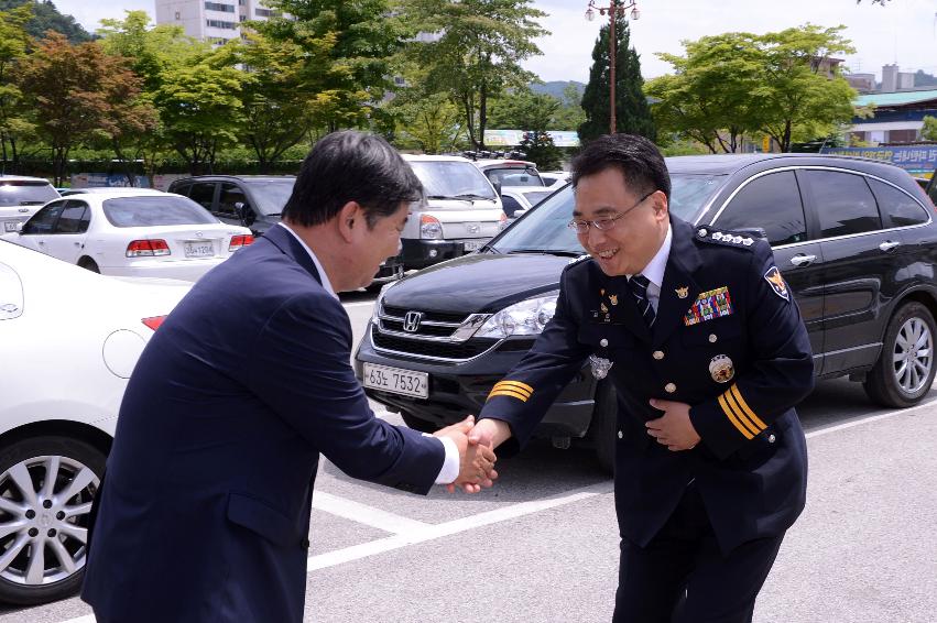 2014 김준영 화천경찰서장 내방 의 사진