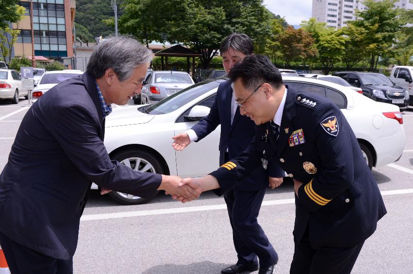 2014 김준영 화천경찰서장 내방 의 사진