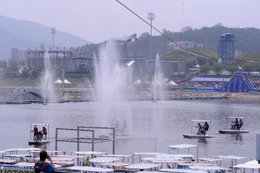 2014 쪽배축제장 전경 의 사진