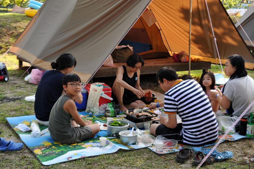 2014 쪽배축제장 전경 의 사진