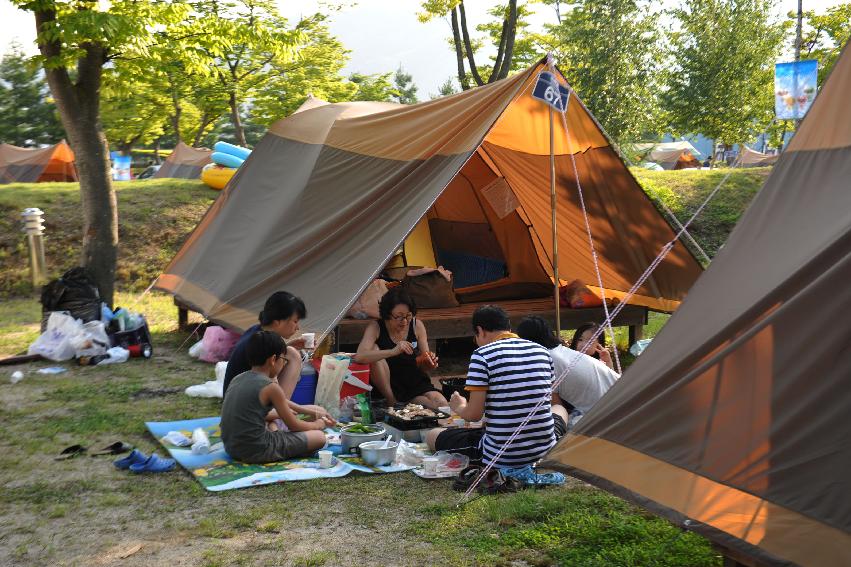 2014 쪽배축제장 전경 의 사진