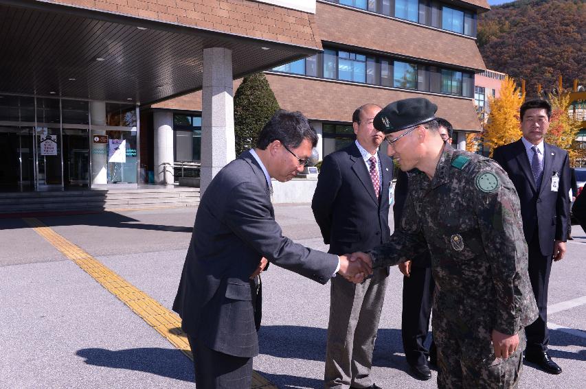 2014 서정열 육군 제7보병사단장 방문  의 사진