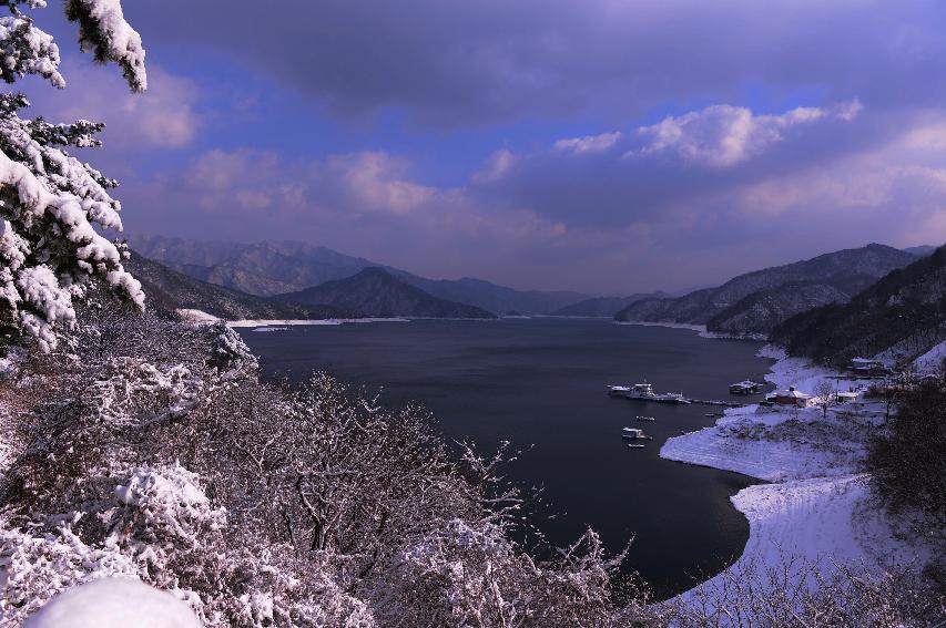 2014년 파로호 설경 의 사진