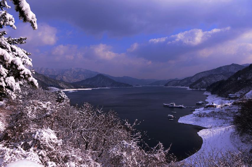 2014년 파로호 설경 의 사진