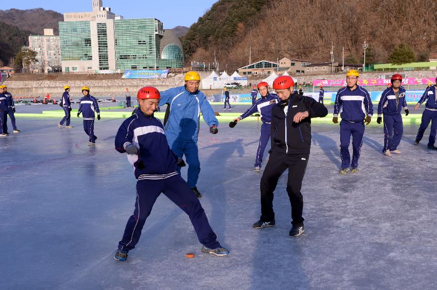 2015 얼음나라 화천산천어축제 얼음축구,아이스하키,컬링 사진