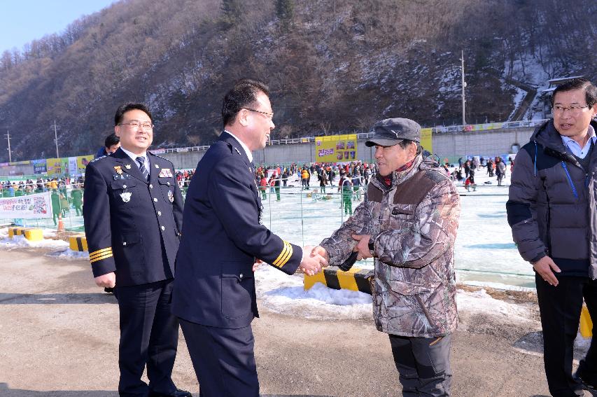 2015 화천산천어축제장 정해룡 강원경찰청장 방문 의 사진