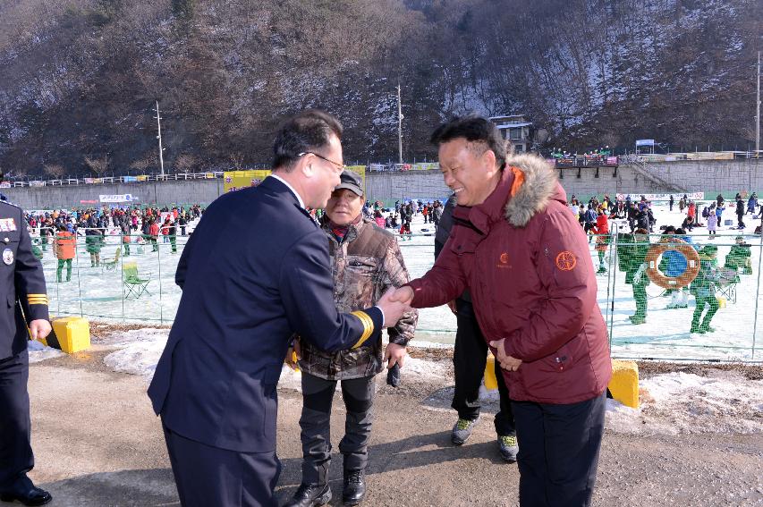 2015 화천산천어축제장 정해룡 강원경찰청장 방문 의 사진