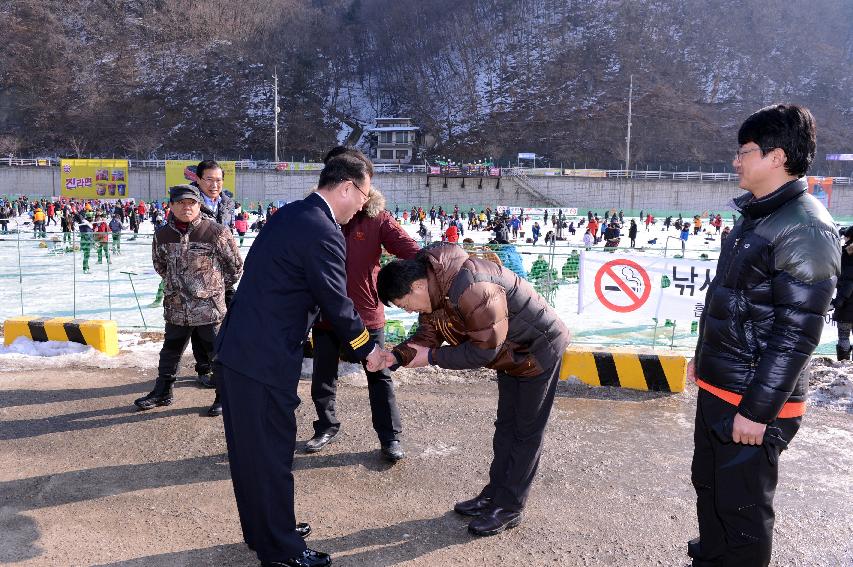 2015 화천산천어축제장 정해룡 강원경찰청장 방문 의 사진