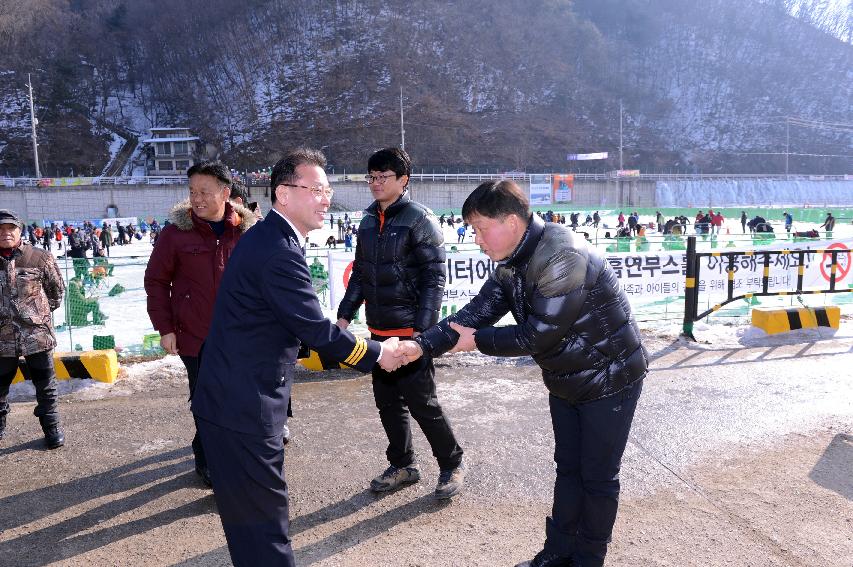 2015 화천산천어축제장 정해룡 강원경찰청장 방문 의 사진