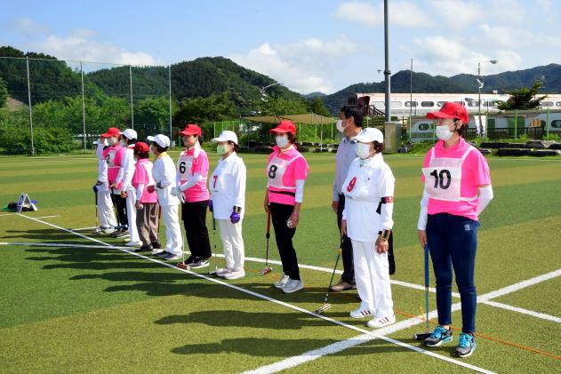 2021 제14회 화천군협회장기 여성 게이트볼 대회 의 사진