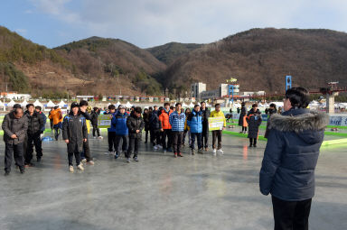 2016 화천산천어축제 군민화합 얼음축구 대회 시상식 의 사진