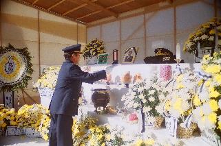 한상준 경찰서장 영결식 사진