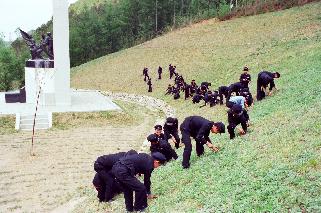 충열탑 정비 사진