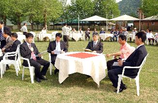 한림대학교~토고미마을 자매결연식 사진