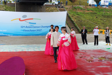 제12회 아시아카누선수권대회 시상식 사진