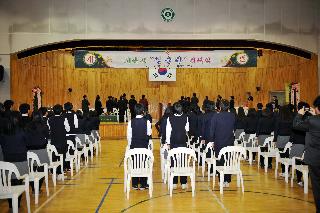화천중.고등학교 기숙사 개관식 사진