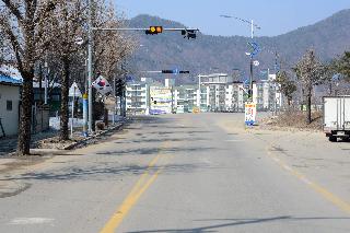 2013 화천시가지 교차로 신호등 사진