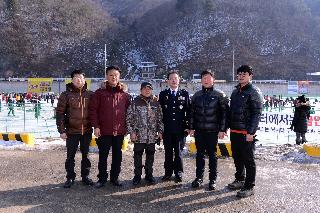 2015 화천산천어축제장 정해룡 강원경찰청장 방문 사진